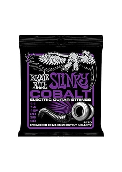 Ball Power Slinky Kobalt Elektro Gitar Telleri, Ölçü 11-48 fiyatları