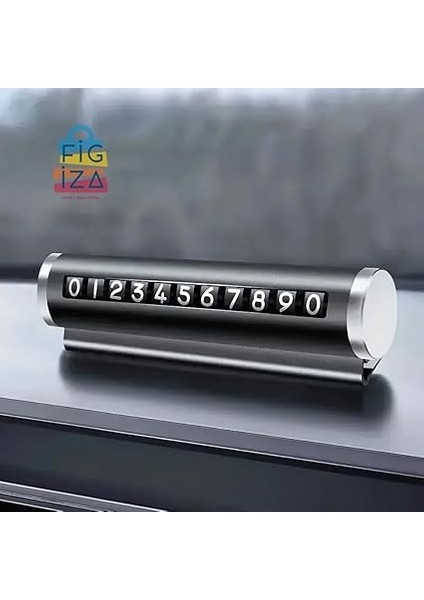 Alüminyum Araç Içi Parkmatik | Çevirmeli Park Telefon Numaratörü | Siyah Renk | Torpido Üstü Telefon Yazısı | Güneşe Dayanıklı Şık Tasarım | Kolay Montajlı indirimleri
