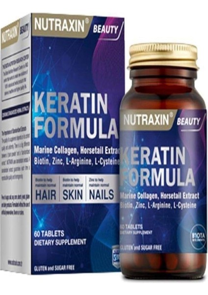 Beauty Keratin Formula 60 Tablet Takviye Edici Gıda