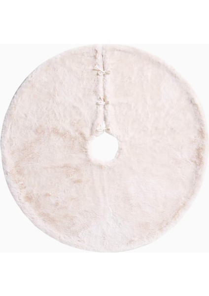 Winter White Faux Fur Christmas Tree Skirt Yapay Kürk Yılbaşı Ağacı Eteği modelleri