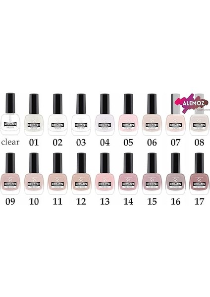 Rose Keratin Nail Color Glitter NO:405 - Oje modelleri