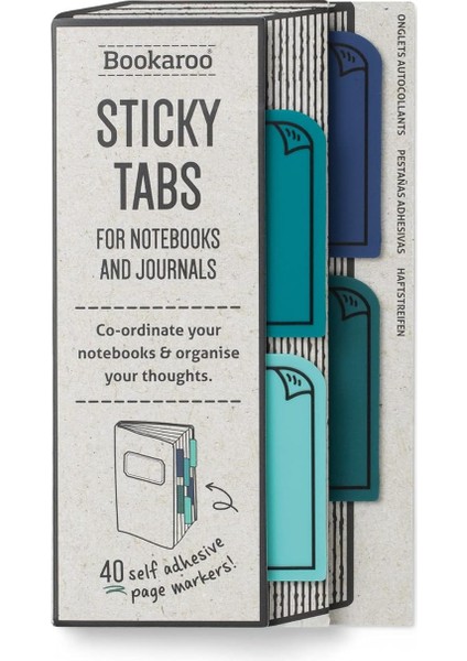 Bookaroo Kitap Ayracı ve Post It Blue