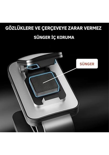 Klipsli 180 Araç Içi Gözlük Tutucu Kart Tutucu Mandallı Süngerli Oto Araç Gözlük Tutacagi fiyatları