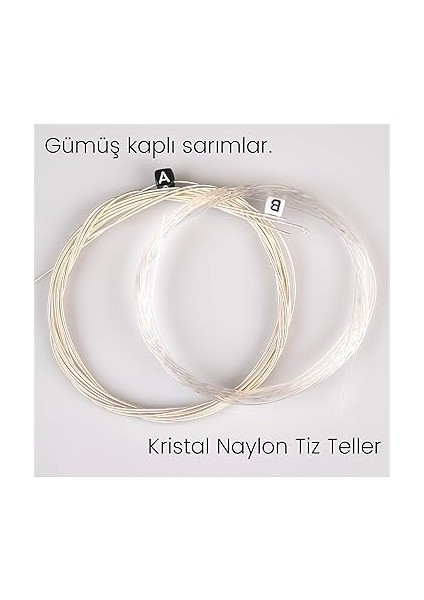 Klasik Gitar Teli Coated Seri Normal Tansiyon Set Ccg Nt indirimleri