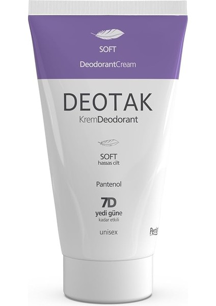 Soft Hassas Koruma 7 Güne Kadar Etkili Krem Deodorant 35 ml