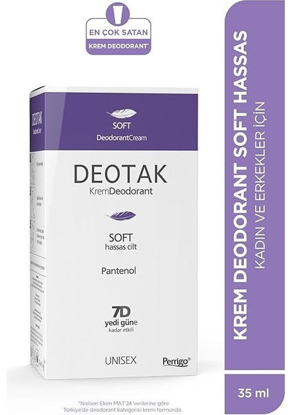 Soft Hassas Koruma 7 Güne Kadar Etkili Krem Deodorant 35 ml fiyatları