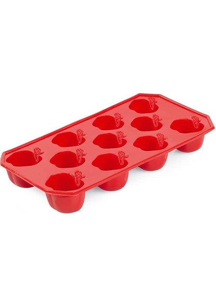 Toptan Elma Şekil Buz Kalıbı Pratik Buzluk 11 Bölmeli Asorti Renkler