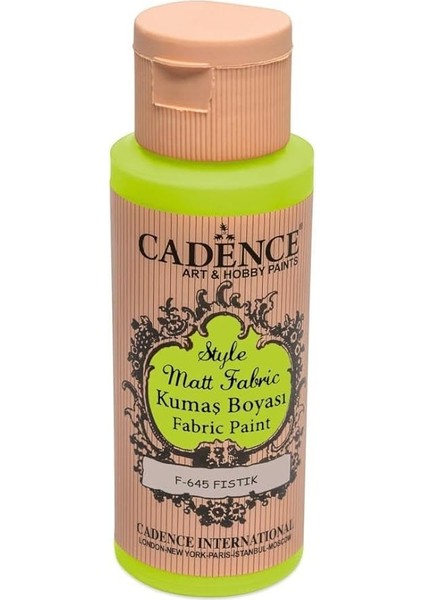 Style Matt Fabric Kumaş Boyası F-645 Fıstık