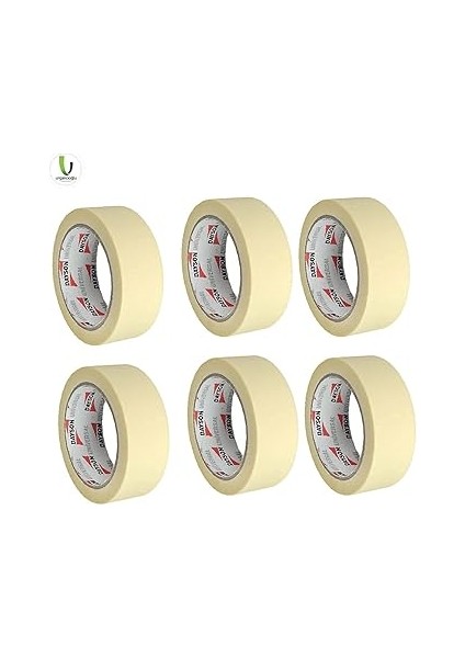 Kağıt Bant 48MM x 35 Metre Maskeleme Bandı 6 Adet fırsatları
