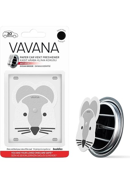 Kağıt Araba Klima Kokusu, Hamster Figürlü Oto Kokusu - Artistic