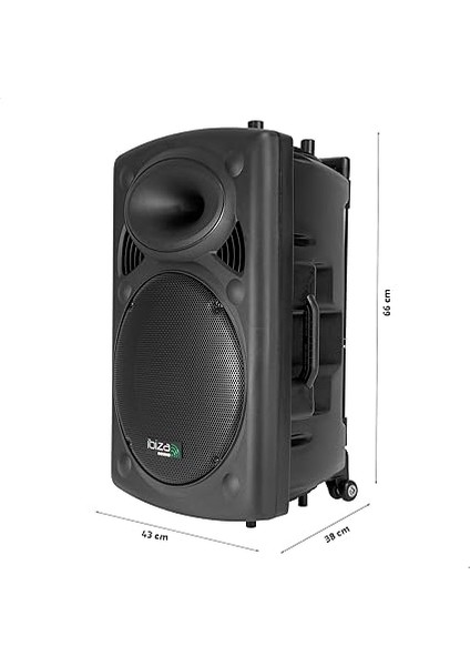 - PORT15UHF-BT - Taşınabilir Hoparlör, 15 Inç (38 Cm)/maks. 800W, 2 Mikrofonlu (Vhf), Uzaktan Kumanda ve Koruyucu Kılıf - Bluetooth, Usb, Sd - 6-8 Saat Bağımsız Çalışma Süresi indirimleri