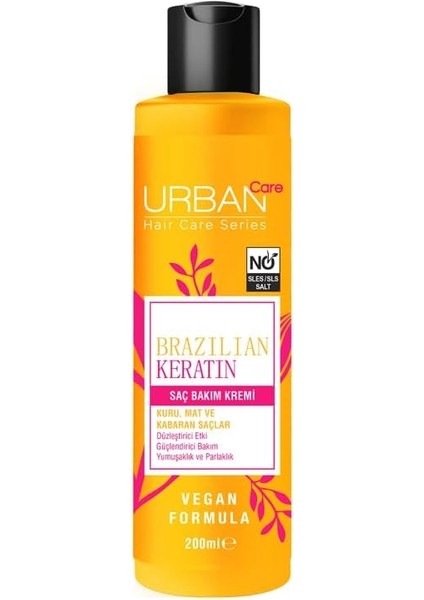 Care Brazilian Keratin Saç Bakım Kremi, 200 ml