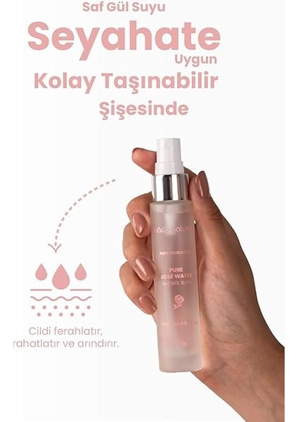 Natural Gül Suyu Gözenek Sıkılaştırıcı Aydınlatıcı ve Arındırıcı TONIK%100 Doğal ve Saf 30 ml fiyatları
