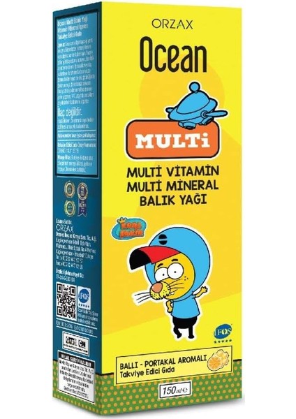 Multi Şurup Ballı-Portakal Aromalı 150ML