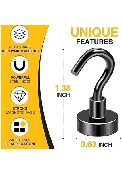 10 Adet Neodyum Mıknatıs Askı Seti 14KG Taşıma Kanca Mutfak Buzdolabı Banyo Kapı Dolap Balkon Tekne fiyatları