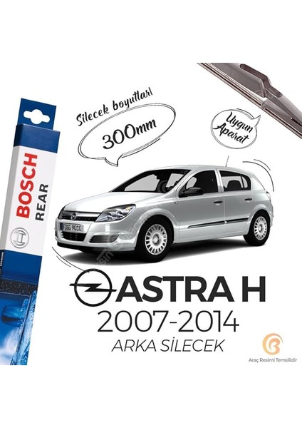 Arka Cam Sileceği - [300 Mm] Opel Astra (2004 ile UYUMLU-2013 ile Uyumlu) [h] #H304
