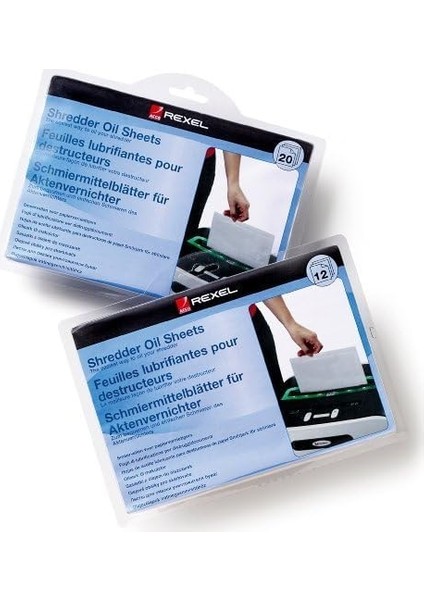 2101949 Evrak Imha Makinesi Yağ Kağıtları, 20 Adet, Beyaz fırsatları