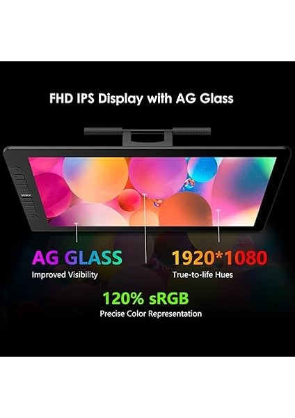 VK2200PRO 21.5" IPS Fullhd Tam Lamine Ekran, 8 Kısayol,2 Scroll Tuşlu Sağ/sol El Grafik Tablet fiyatları