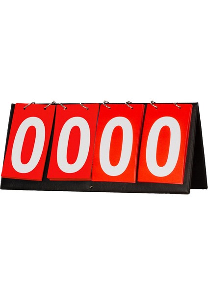 Voleybol Basketbol Çoklu Spor Kırmızı Için Masaüstü Flip Çetele 4 Haneli (Yurt Dışından)