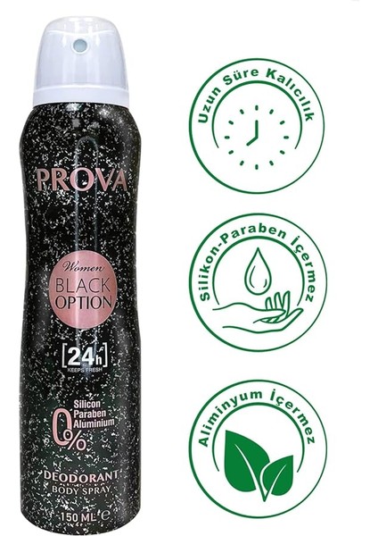 Black Option Kadın Deodorant 150 ml modelleri