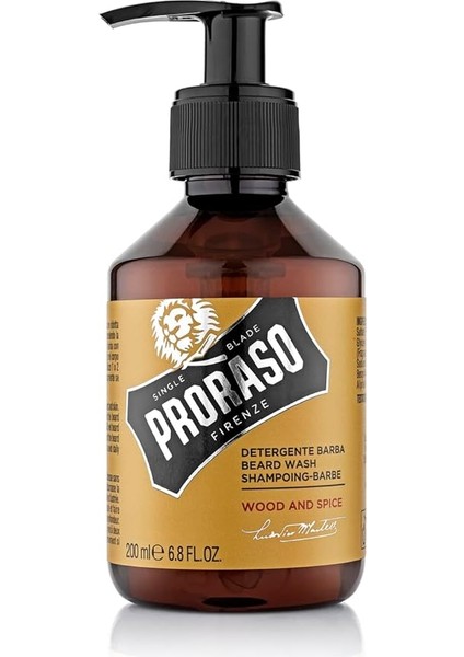 Beard Shampoo / Sakal Şampuanı Wood-Spice (200 Ml)