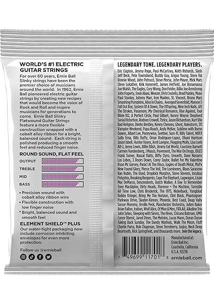 Ball Power Slinky Flatwound Elektro Gitar Telleri 11-48 Ayar (P02590) fiyatları