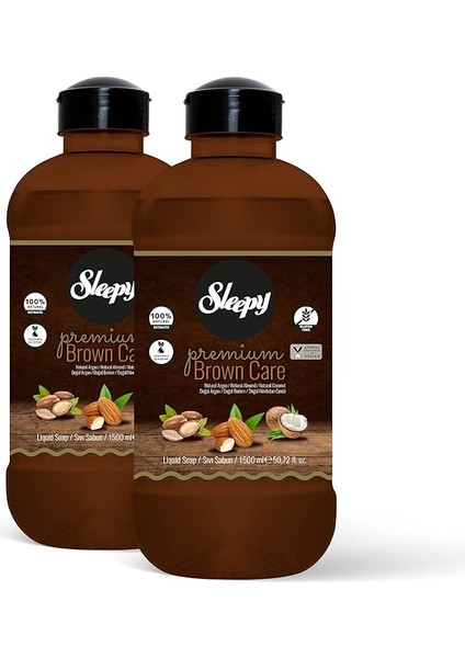Premium Brown Care Serisi Sıvı Sabun 2X1500 ml