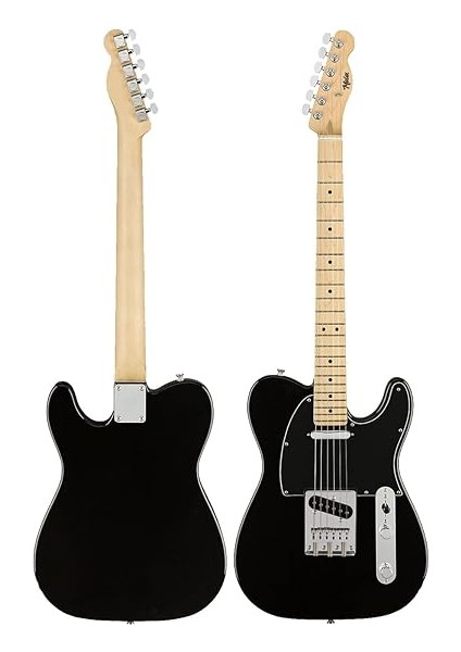 TLX-50BK-25AMP Tele Kasa Maple Klavye 2 Single-Coil 25W Amfili Elektro Gitar fırsatları