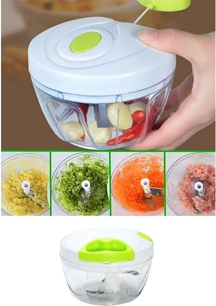 3 Bıçaklı Paslanmaz Büyük Boy Doğrayıcı Kesici El Rondosu (3 Bıçak) modelleri