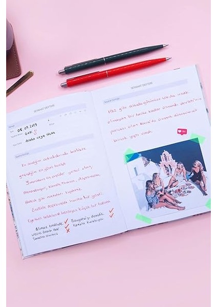 Color Seyahat Defteri Esnek Travel Journal modelleri