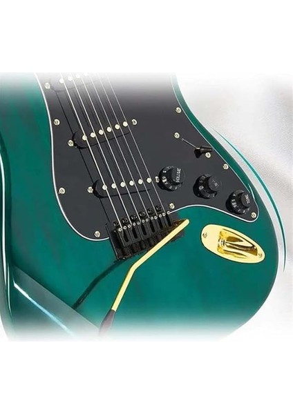 GLC-40GR Profesyonel Elektro Gitar Yeşil (Stand Gigbag Askı Capo Tuner Pena Kablo Yedek Tel) fırsatları