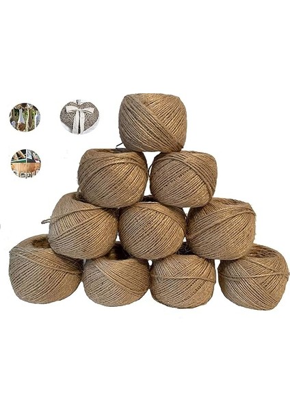 10 x 100 M Jüt Ip, Ip, Doğal, Bahçe, Bitkiler, El Işi Için, Paket Ipi modelleri