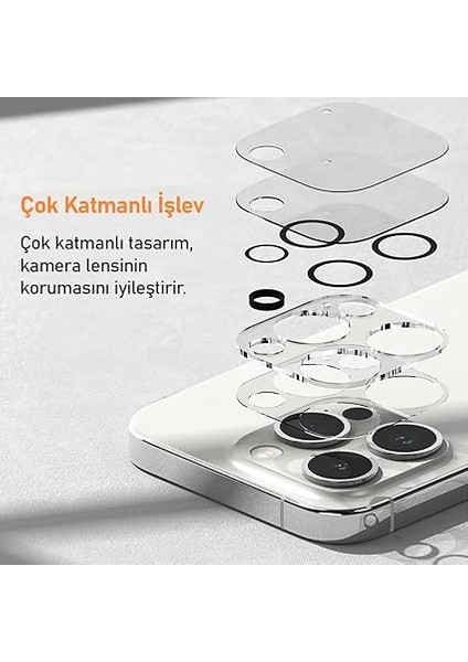 Labs iPhone Camera Lens Koruyucu 2 Adet Kamera Lens Protector (Iphone 16 Pro Max/iphone 16 Pro) fırsatları