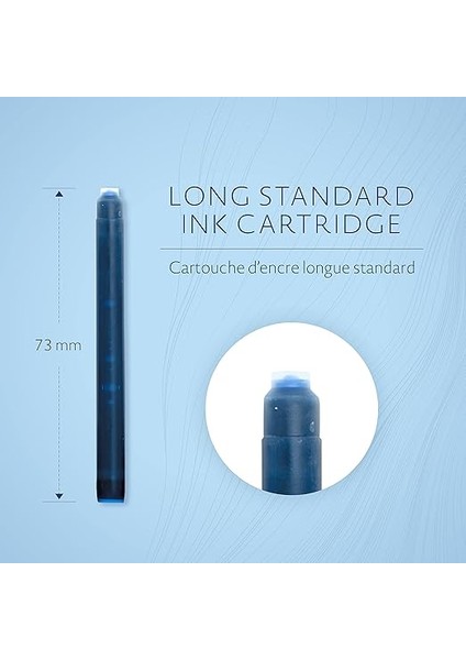 Dolma Kalem Kartuşu, Mavi, 8'li Paket modelleri