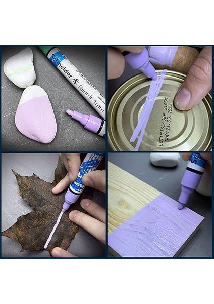 Paint-It Akrilik Kalemler (Set 3, 2 mm Yuvarlak Uçlu, Ahşap, Tuval, Taş Vb. Için Yüksek Kapatıcı Akrilik Boyalar) 6 Adet, Sınıflandırılmış, 2 mm Çizgi Genişliği modelleri