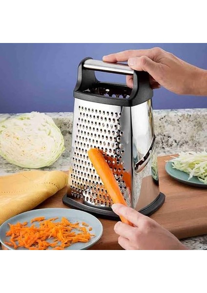 Çelik Mutfak Rendesi - Geniş Yüzey - Ince Kalın Rende - Doğrayıcı - 25 cm fiyatları