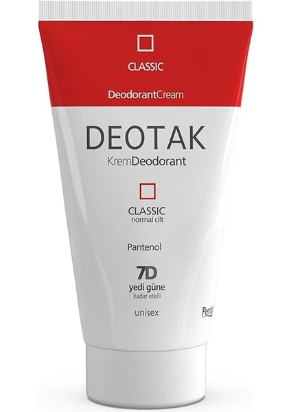 Classic Koruma 7 Güne Kadar Etkili Hassas Ciltler Için Kadın - Erkek Kullanım Krem Deodorant 35 ml fırsatları