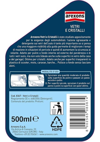 Süper Cam Temizleyici 500 ml modelleri