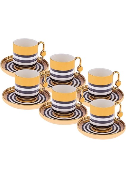 Istanbul Porselen Hare 6 Kişilik Kahve Fincan Takımı 90 ml fiyatları