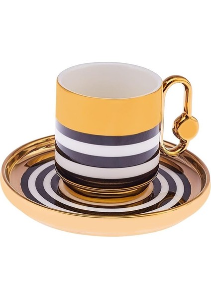 Istanbul Porselen Hare 6 Kişilik Kahve Fincan Takımı 90 ml indirimleri
