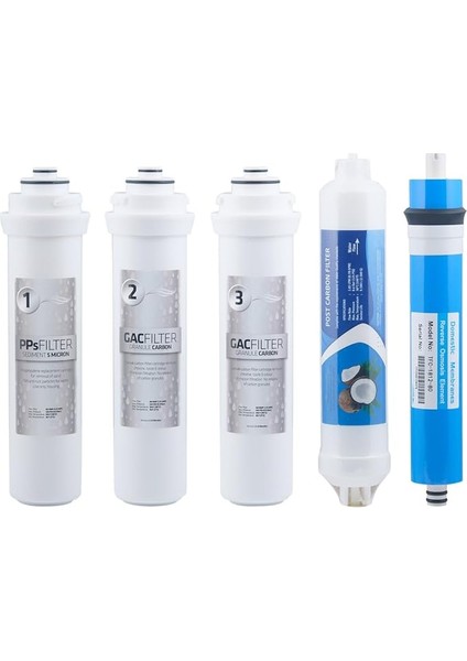 Aura Cebilon Unique Dijital Su Arıtma Cihazıyla Tam Uyumlu Uyumlu 5 Li Ön Filtre Seti