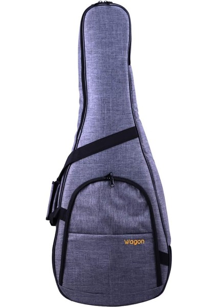 Case 03 Serisi Gri Akustik Gitar Taşıma Çantası