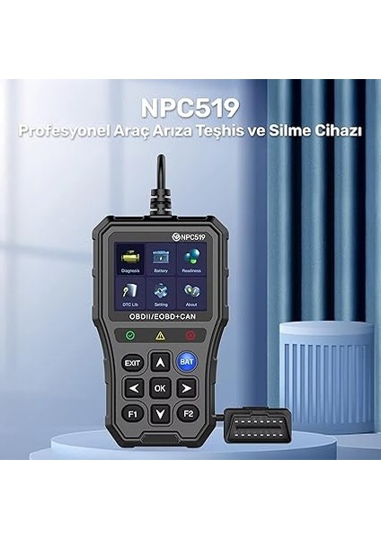 Npc Türkçe Obdıı/eobd+Can Modlu Hata Hafızalı Araç Arıza Tespit/silme Cihazı (NPC519) fiyatları