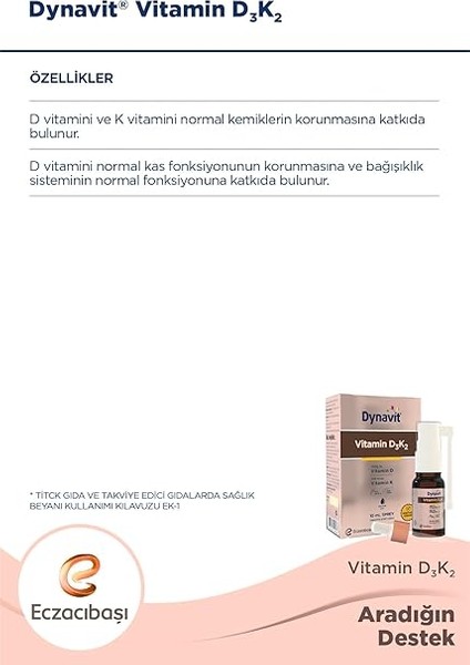 Vitamin D3K2 modelleri