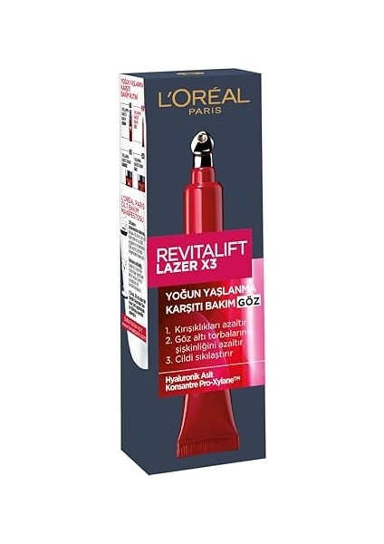 Parıs Revitalift Lazer X3 Yaşlanma Karşıtı Göz Bakım Kremi 15 ml modelleri