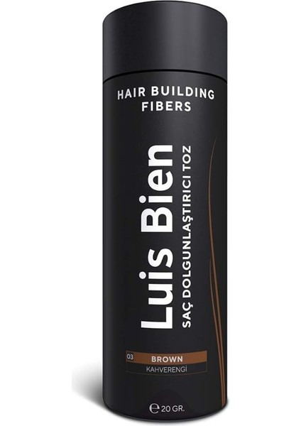 Bien Saç Dolgunlaştirici Toz, Kahverengi 20 gr 1 Paket (1 x 20 G)