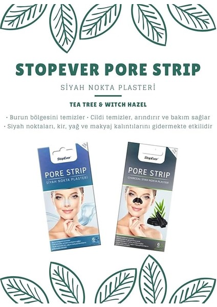 Pore Strip Siyah Nokta Bandı – 2'li Paket (Charcoal + Tea Tree) | Siyah Nokta Karşıtı | Gözenek Temizleyici | Aktif Karbon & Çay Ağacı Özlü | 12 Adet fırsatları