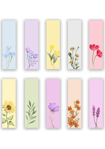 Adet Çiçekler Kitap Ayracı (40X145 Mm)