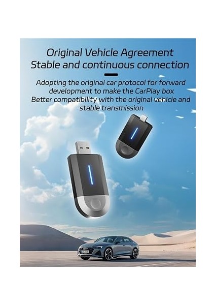 Carplay ve Android Auto Adaptörü, 2'si 1 Arada, 5g Wifi ve Bluetooth 5.0, Tak Çalıştır modelleri