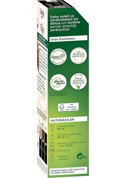 Kalıcı Doğal Renkler 1-0 Siyah Kakao Yağı & Yulaf Çekirdeği Özlü Saç Boyası fırsatları